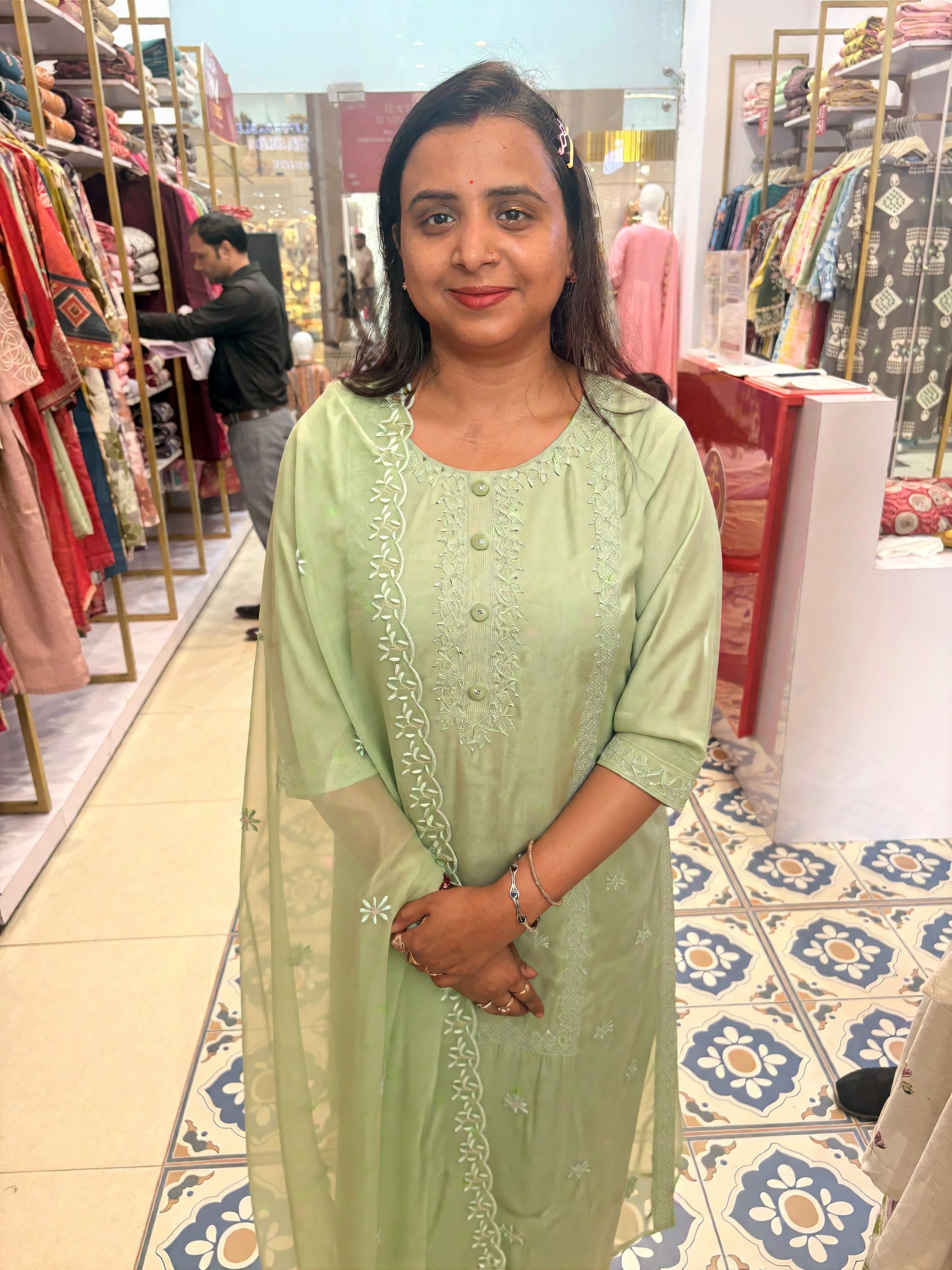 Store 1: StyleUAI try-on output on the customer